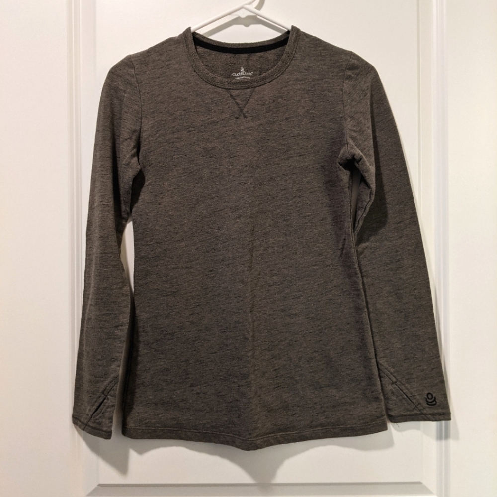 Cuddl Duds Thermal Shirt, XS, Hunter Green
